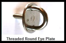 Threaded Round Eye Plate